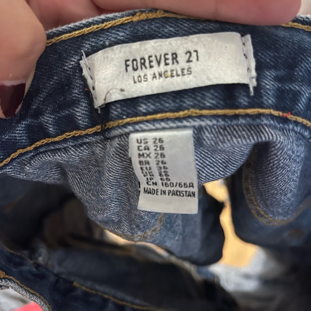 Jean mini skirt forever 21